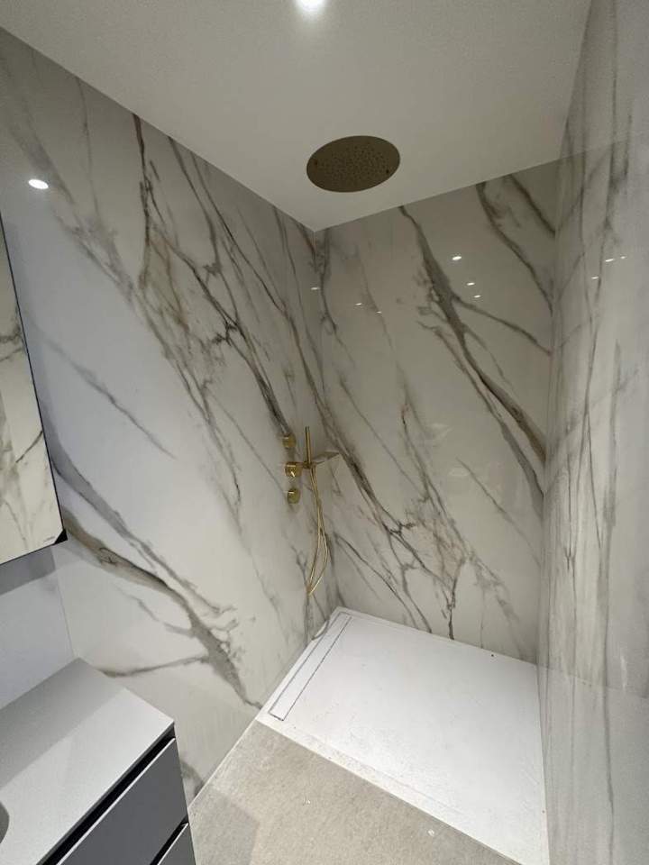 Pose carrelage XXL intérieur plus Douche italienne Lyon